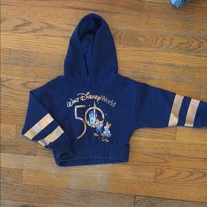 Disney Kids Blue Hoodie with Gold Accents